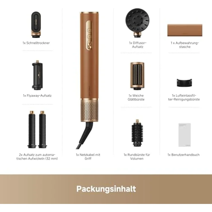 DREAME AirStyle Pro 2, 7-in-1 Set Haartrockner für individuelles Styling mit schonender Anwendung – Bild 8