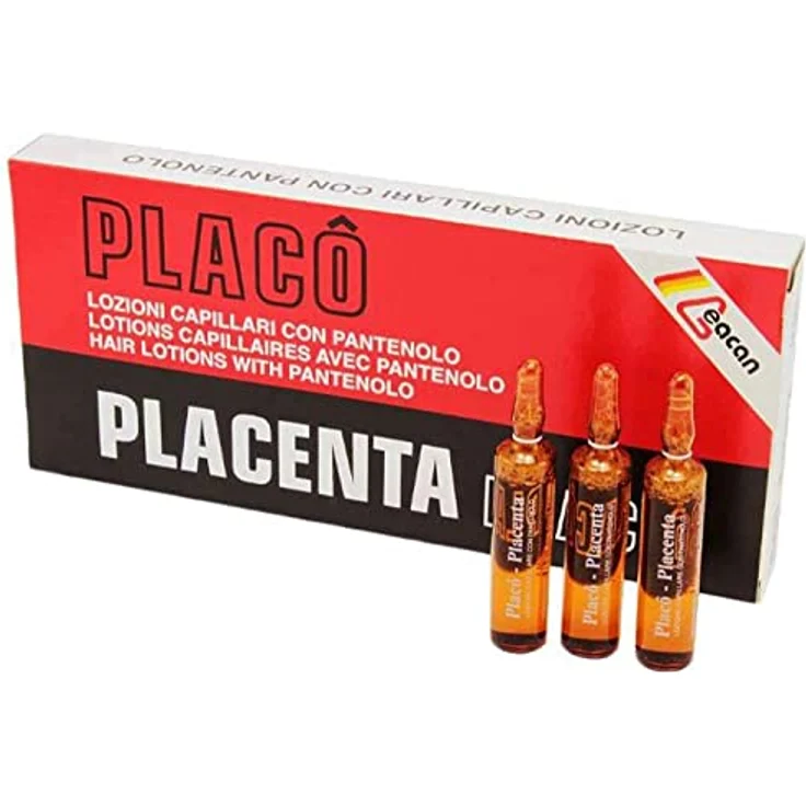 Placenta Placo Ampullen, gegen Haarausfall, intensive Behandlung, 12 x 10 ml – Bild 2