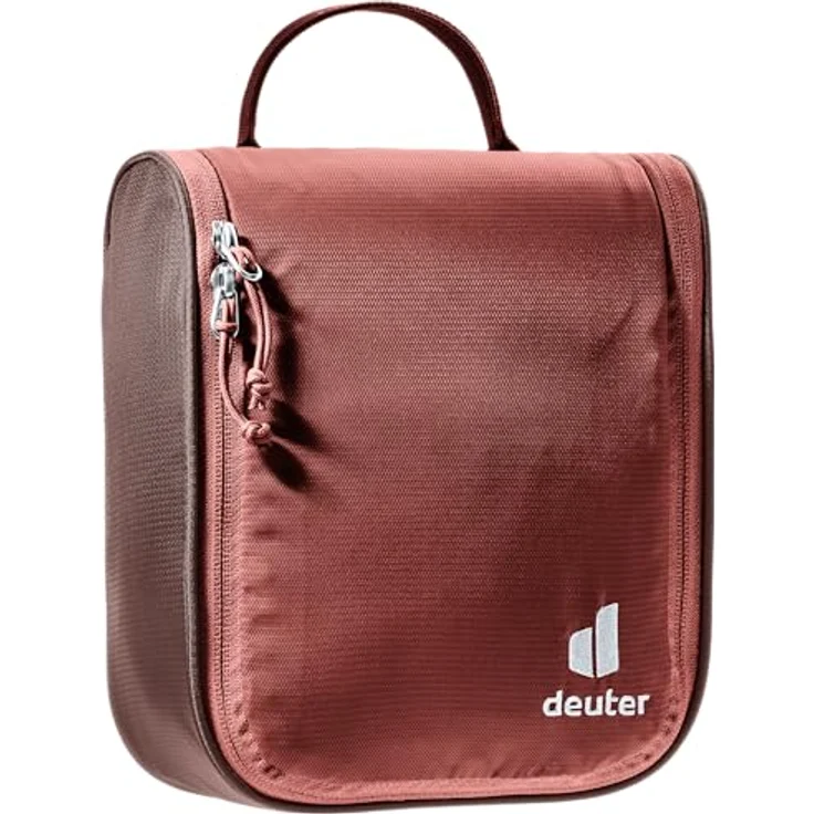 Deuter Wash Center I Necessaire, Rot, 3l mit Haken, abnehmbaren Spiegel und Netzfächern – Bild 1