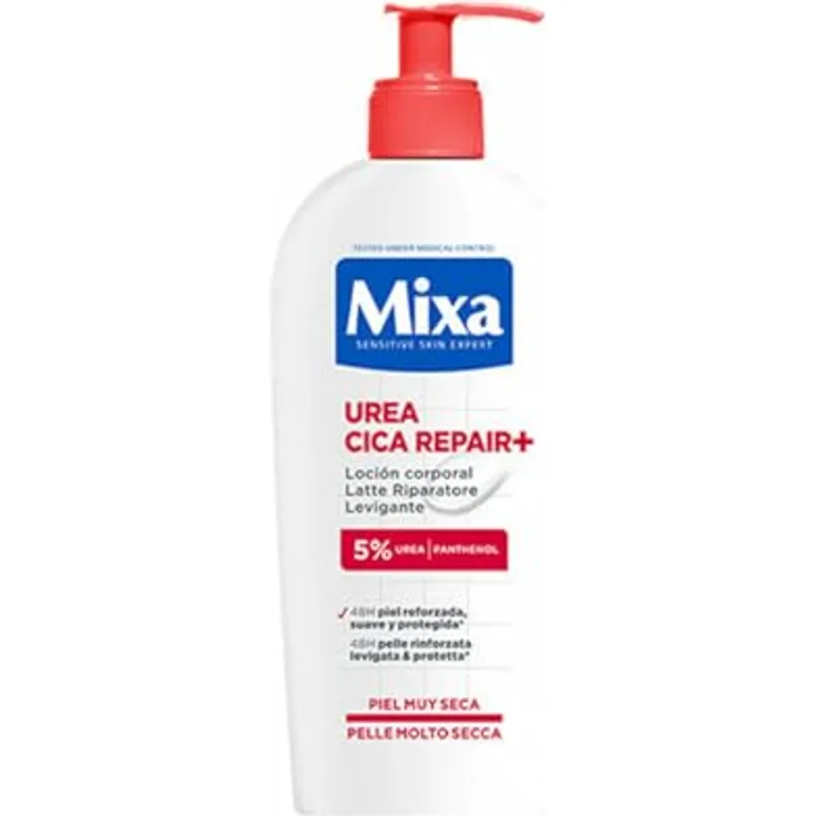 Mixa UREA CICA Repair+ Körperlotion, 250 ml, Reparaturkomplex für trockene Haut