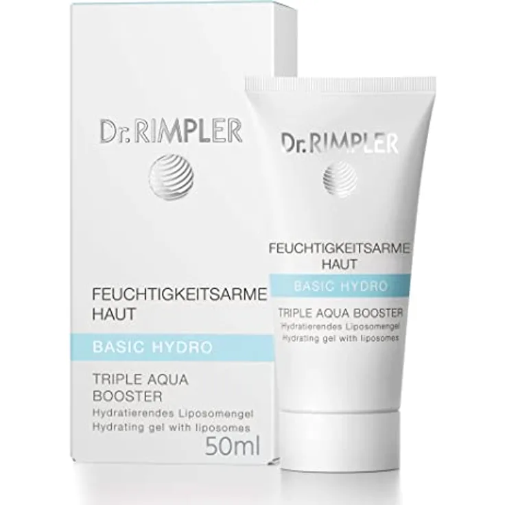 Dr. Rimpler Feuchtigkeits-Creme für maximalen Frische-Effekt "Triple Aqua Boost" I Gesichtspflege mit Hyaluronsäure I Tages-/Nachtpflege, 50ml