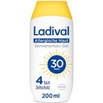 Ladival Allergische Haut Sonnenschutz-Gel LSF 30 für den Körper bei Sonnenallergie und Mallorca-Akne, wasserfest, mit einzigartigem 4-fach Zellschutz, 200ml