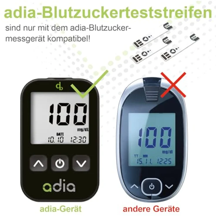 adia Blutzuckerteststreifen, 100 Stück – Bild 8