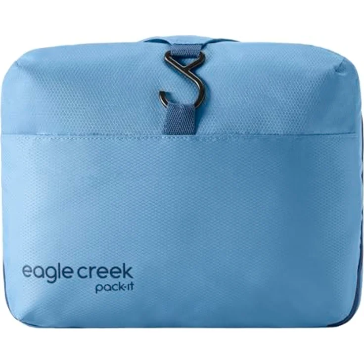 Eagle Creek Pack-It Kulturbeutel zum Aufhängen, Blue Dawn, Einheitsgröße - Organizer mit elastischen Taschen und recyceltem Polyester - Preisvergleich – Bild 2