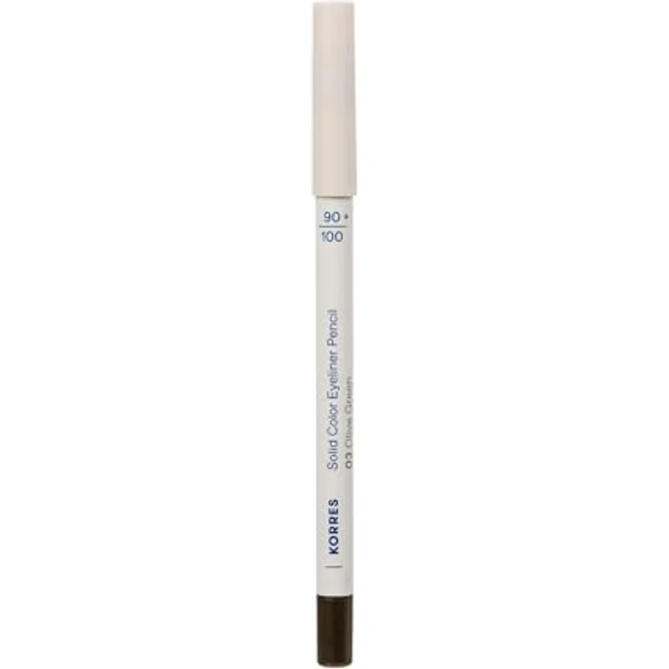 KORRES Solid Color Eyeliner Pencil Olive Green 03, cremige Textur mit Vulkan-Mineralien, langanhaltend & vegan, 1,2g – Bild 2