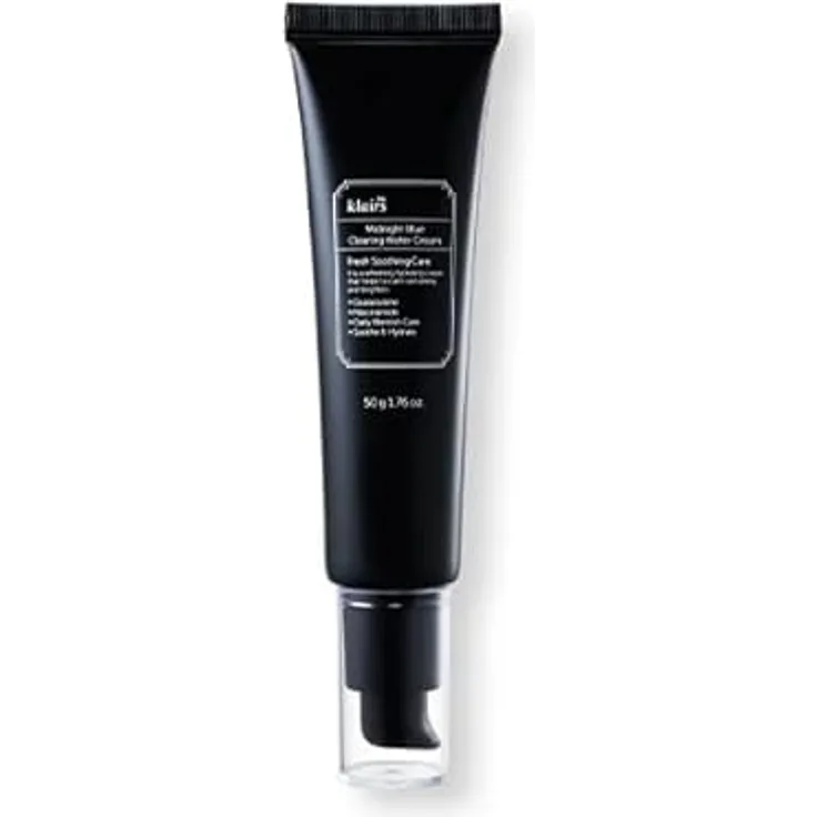 Klairs Midnight Blue Clearing Water Cream, leichte feuchtigkeitsspendende Gesichtscreme mit Niacinamid und Hyaluronsäure, 50 g