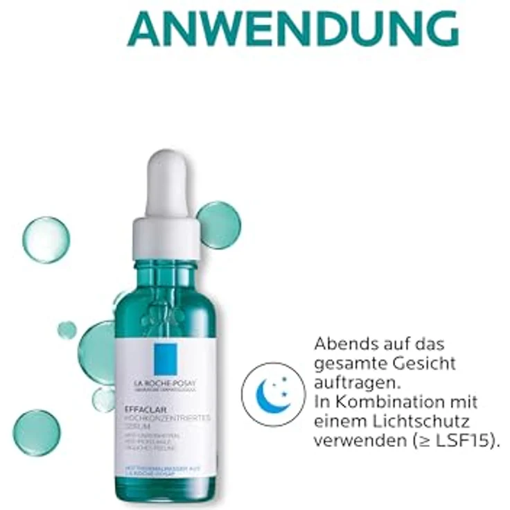 La Roche Possay Effaclar Serum 30 ml mit einer pflegenden Wirkung, hochkonzentriert, porenverfeinernd, Anti-Falten Wirkung – Bild 6