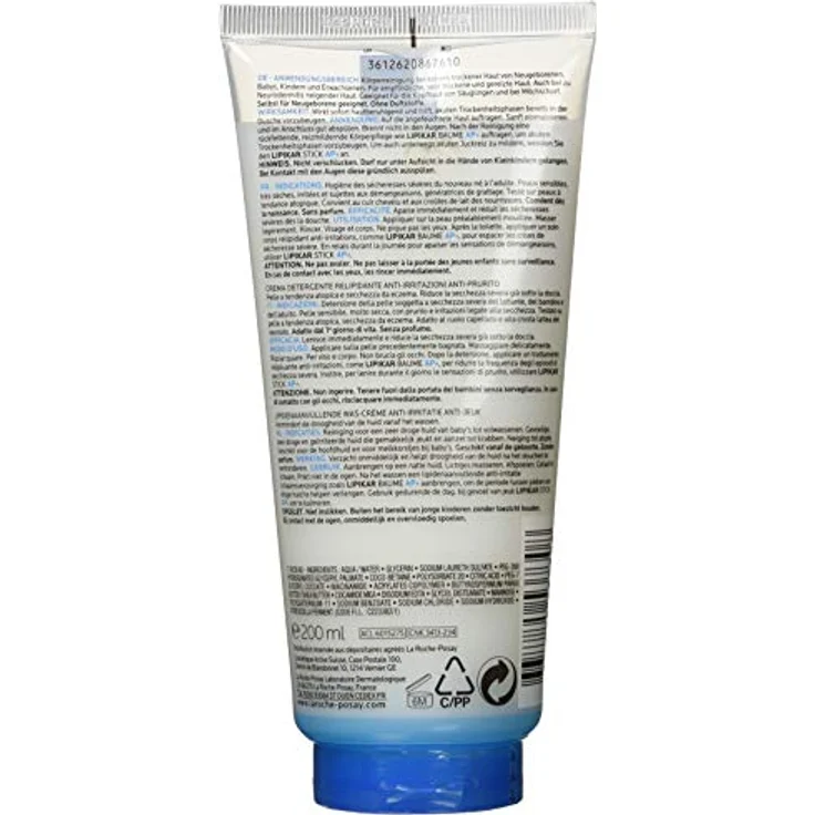 La Roche-Posay Milch Lipikar Syndet AP Creme Lavante 200 ml – Bild 2