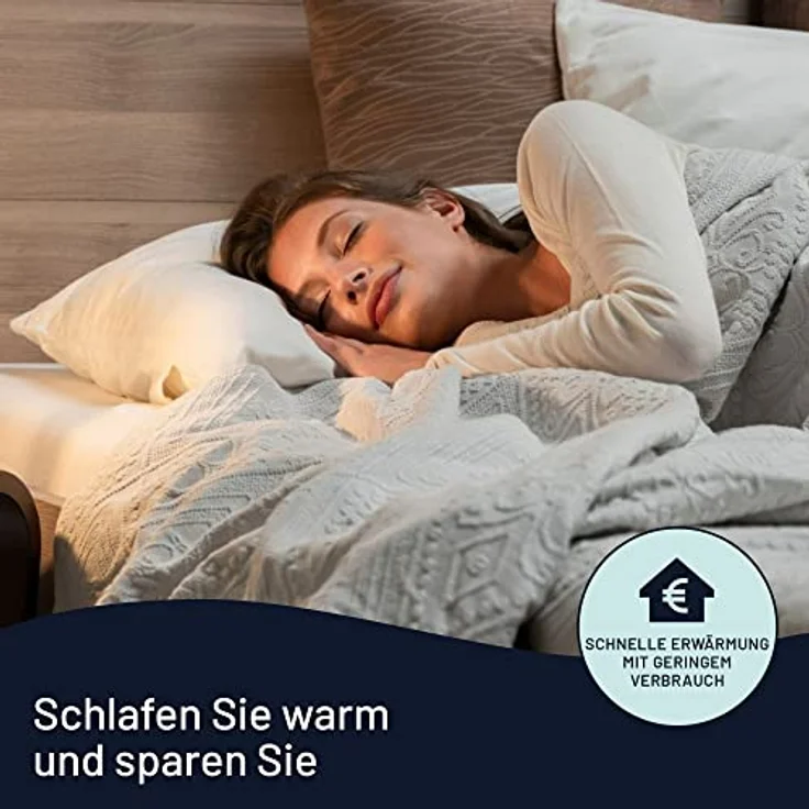 Imetec 6015Q - SCALDASONNO 50 Lana Merino E 50 POLIESTERE 2 Temperature MATRIMONIALE Con THERMOBLO – Bild 9