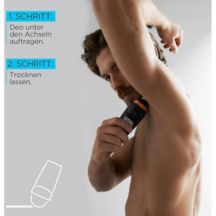 L'Oréal Men Expert Deo Roll-On Carbon Protect 6er Vorratspack 4in1 Schutz beim Sport gegen Schweiß Geruch Bakterien und weiße Rückstände 6 x 50 ml – Bild 4