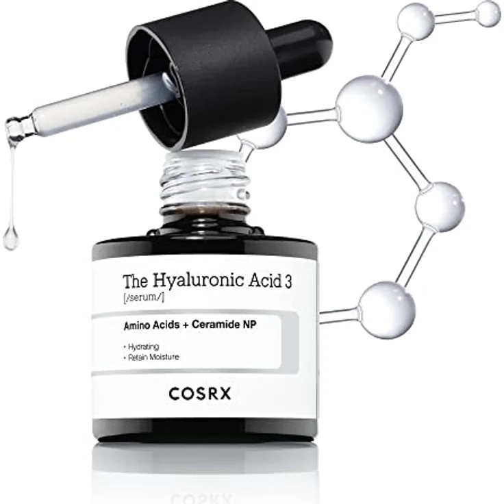 Cosrx Hyaluronic Acid 3, intensives Gesichtshydratationsserum, 20 ml, spendet Feuchtigkeit und regeneriert die Haut – Bild 1