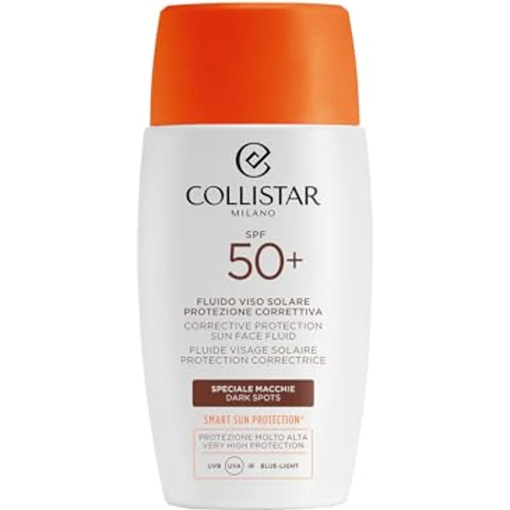 Collistar Sonnenschutz Gesichtsfluid LSF 50+, Hoher Schutz UVA-UVB-IR, Pro-Vitamin-D-System, Leichte, Seidige Textur, Schnelles Einziehen, 50 ml – Bild 1