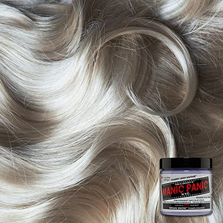 Manic Panic Virgin Snow Classic Creme, Vegan, Cruelty Free Hair Toner zur Eliminierung brassy Tones, 3 x 118ml – Bild 2