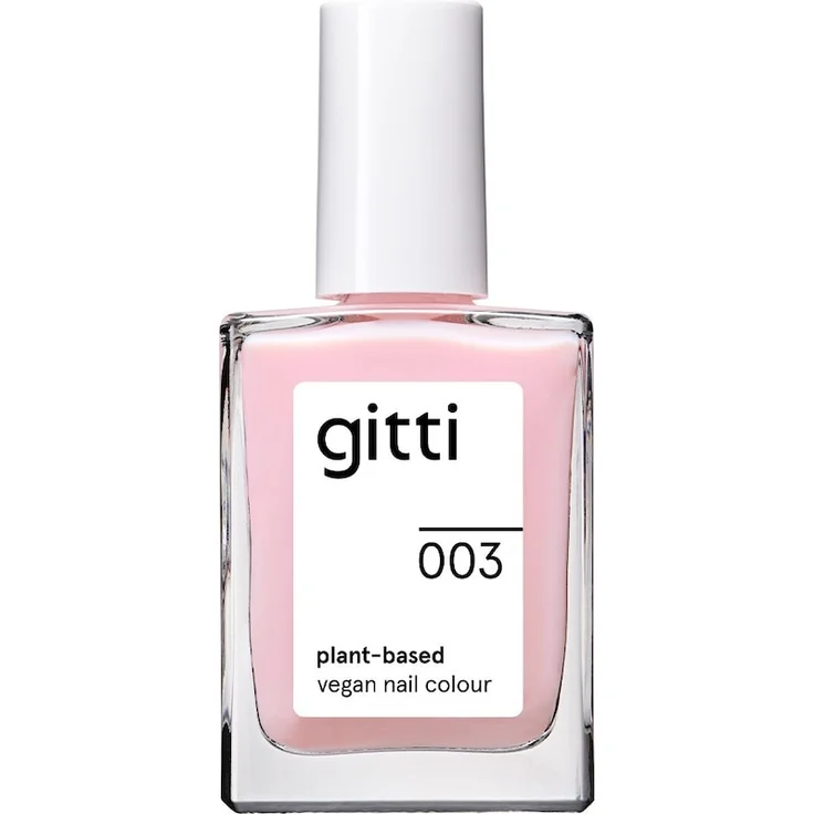 gitti no. 003 Nagellack, zarter Rosaton, 15 ml, pflanzenbasiert und pflegend