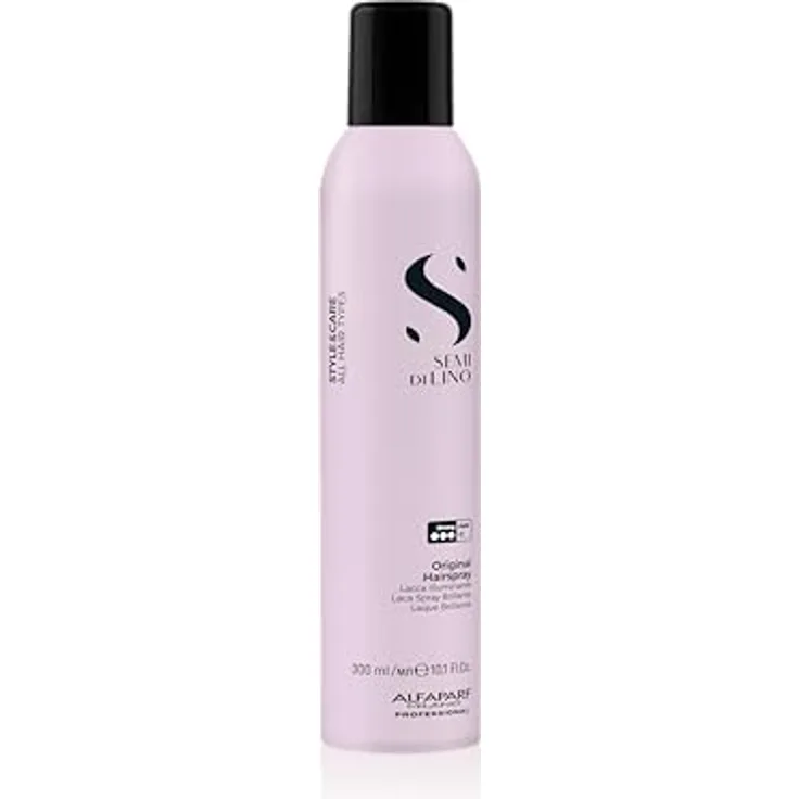 Alfaparf Milano Semi di Lino Style&Care Original Hairspray, starker Haarlack mit hohem Glanz, für alle Haartypen, 300 ml