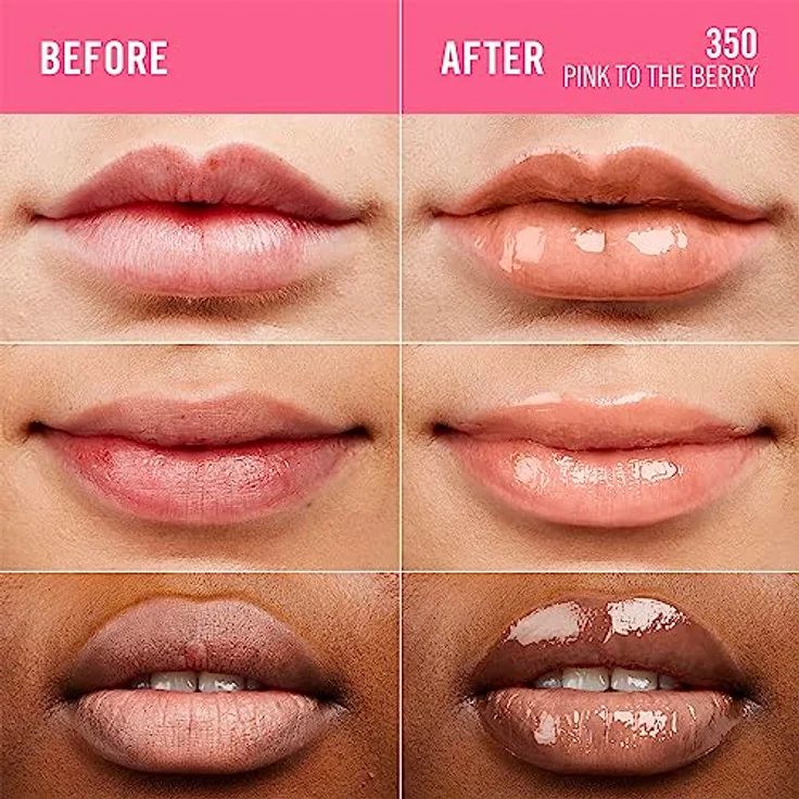 Rimmel London Thrill Seeker Glassy Gloss Lipgloss Pink To The Berry 10 ml - Veganer Lipgloss für gepflegte Lippen – Bild 3