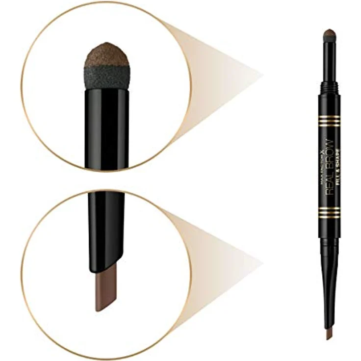 Max Factor Real Brow Fill & Shape Pencil, Farbe 02 Soft Brown, 10 g – Bild 4