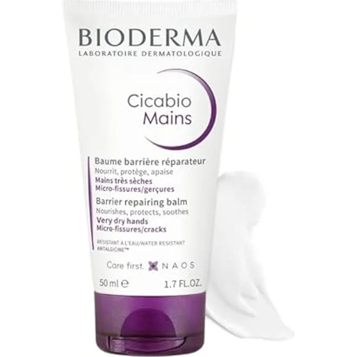 Bioderma Cicabio Mains 50ml, Reparierender Barriere-Balsam für empfindliche Haut der Hände – Bild 3