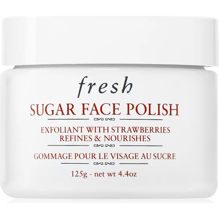fresh Sugar Face Polish, Zuckerpeeling für das Gesicht, 125 ml, glättet und verfeinert die Haut