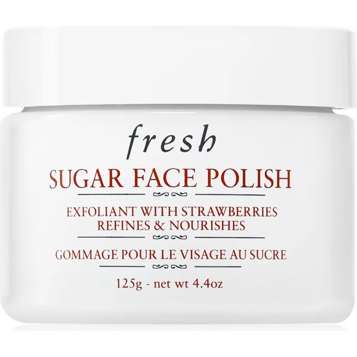 fresh Sugar Face Polish, Zuckerpeeling für das Gesicht, 125 ml, glättet und verfeinert die Haut