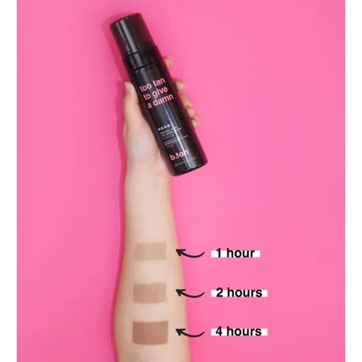 B.TAN b.tan Ultra-Dunkles Selbstbräunungsmousse, 1-Stunden-Express mit Goldener Bronze-Glow, veganfreundlich, 200 ml – Bild 3