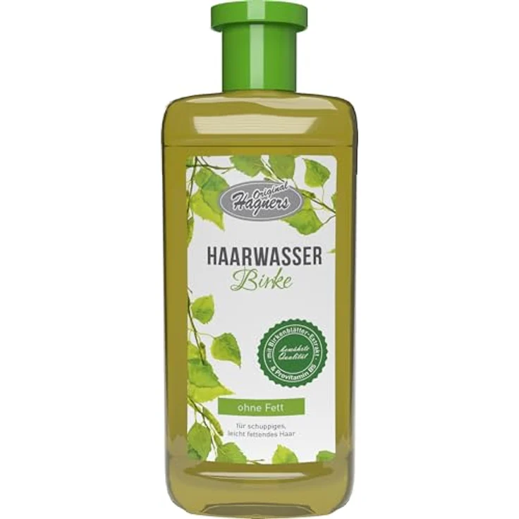 Original Hagners Haarwasser Birke 500 ml, ohne Fett, mit Birkenblätter-Extrakt, für schuppiges und leicht fettendes Haar – Bild 2