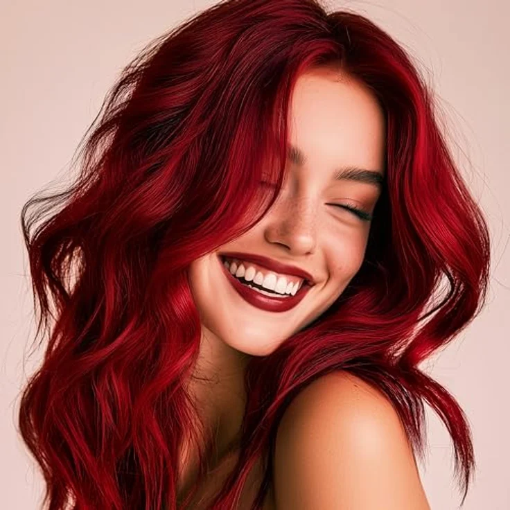 GK HAIR GKhair Red Red Bombshell Masque Haar 200 g Coloring Moisturizing Mask Lila Semi Permanent Haarfarbe Pigmente – Bild 3