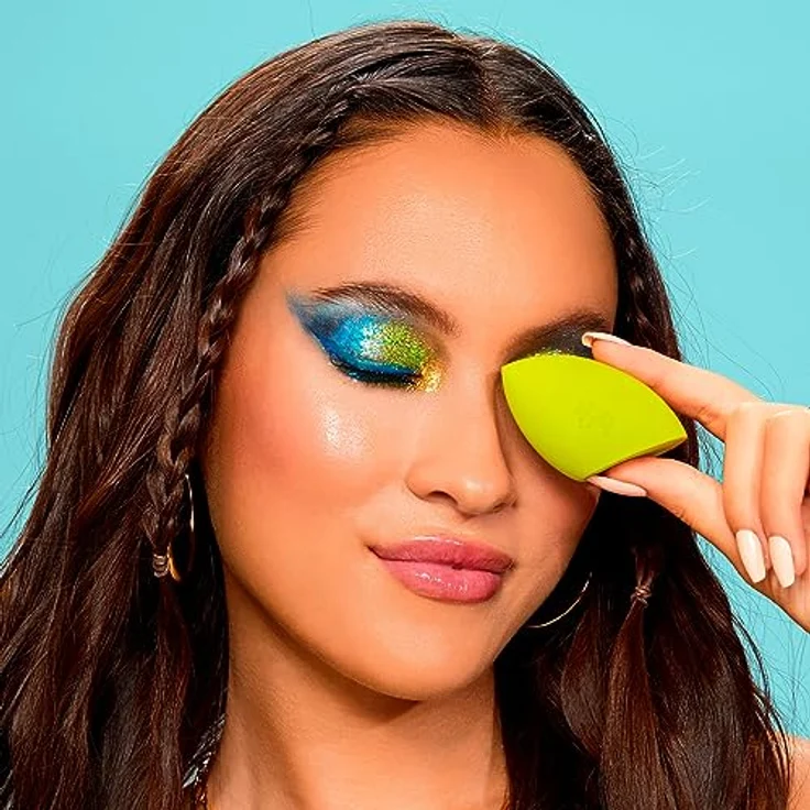 Real Techniques Kollektion NECTAR Pop Dewy Dose Makeup Sponge Kit – 2 Schwämme, hochwertige Make-up-Accessoires in NECTAR Pop Design – Bild 5