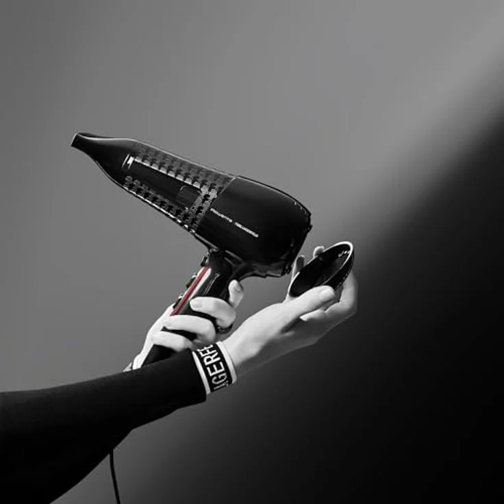 Rowenta CV581LF0 Studio Dry Karl Lagerfeld Haartrockner, 3 Temperatur- und 2 Gebläsestufen, 2100 Watt, DC-Motor, schwarz – Bild 8