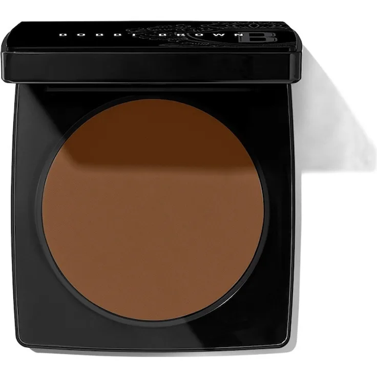 Bobbi Brown Sheer Finish Pressed Powder, Puder mit mattierender Formel, 9 g, Farbe Warm Chestnut