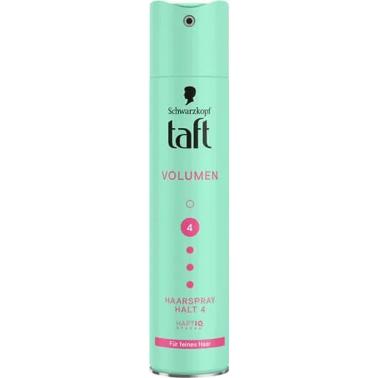 Schwarzkopf Taft Haarspray VOLUMEN für feines Haar, Haltegrad 4, 250 ml, vegane Formel mit HaptIQ System