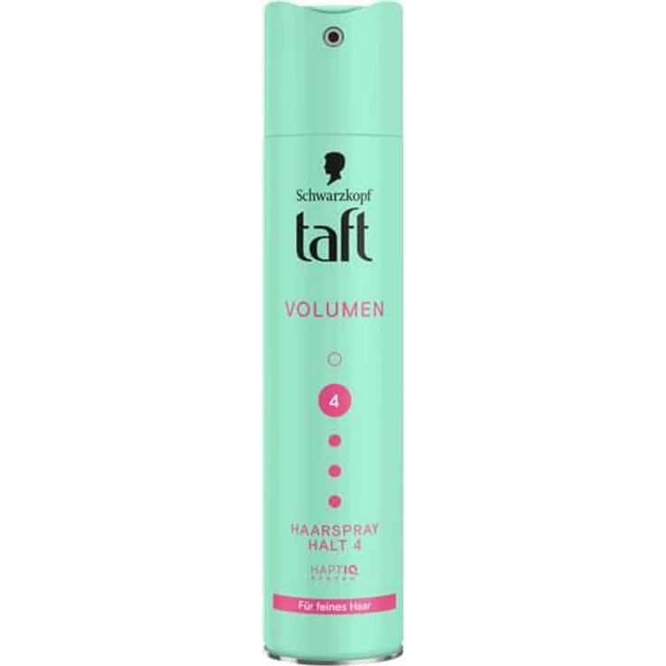 Schwarzkopf Taft Haarspray VOLUMEN für feines Haar, Haltegrad 4, 250 ml, vegane Formel mit HaptIQ System