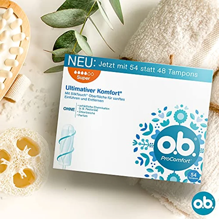 o.b. ProComfort Tampons Super, Dynamic Fit Technologie mit SilkTouch Oberfläche für starken Schutz, einzeln verpackt – Bild 9