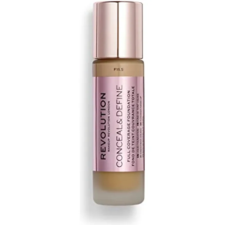 Makeup Revolution, Conceal & Define Grundierung, F13.5, 23ml