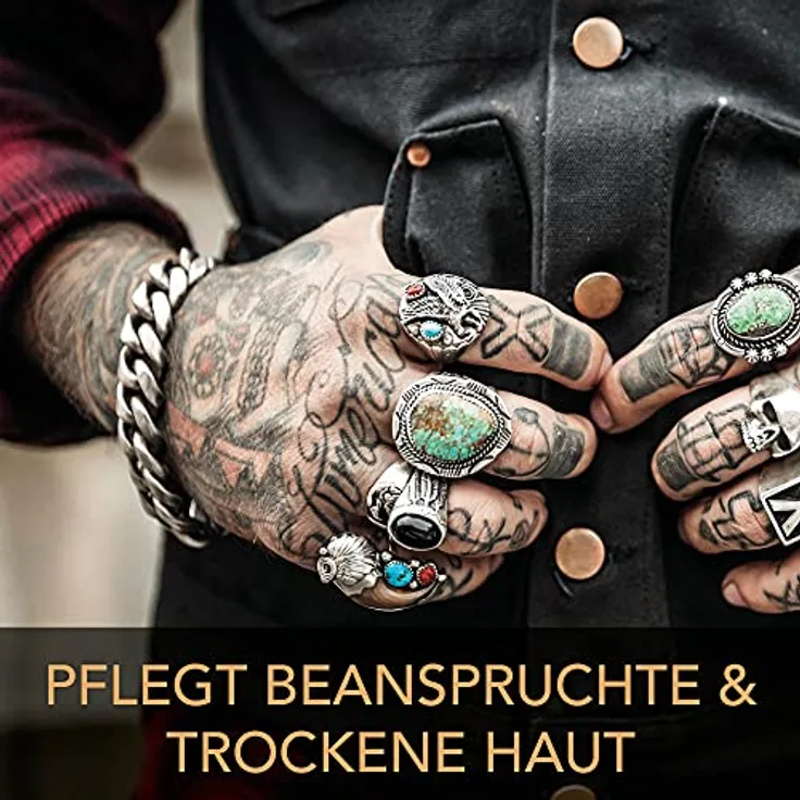 Fair Squared Vegane Natural After Care Tattoo Creme 100 ml – Naturkosmetik After Tattoo Pflege Feuchtigkeit – Fairtrade & Vegan – Tattoo Creme frisches Tattoo ohne Parabene