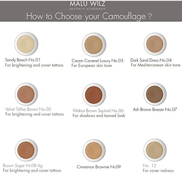 Malu Wilz - Beauté Camouflage Cream - 6 g (Walnut Brown Squirrel) – Bild 4