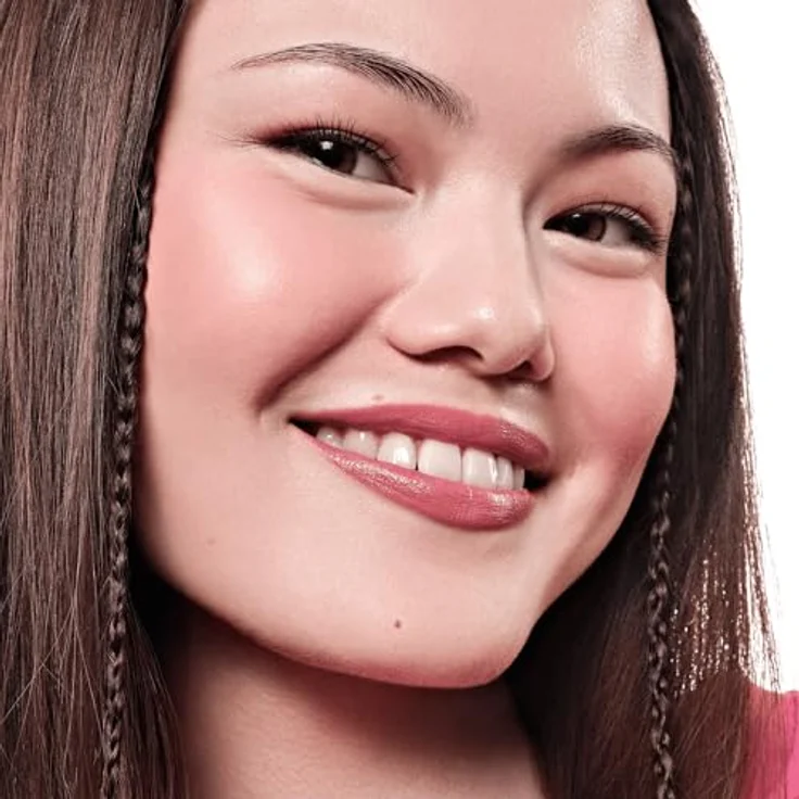 essence satin GLOW cremiger Lippenstift, Satin-Finish in Farbton 02 Blushin It, 3.5 g, hochpigmentierte, vegan und glutenfreie Formel – Bild 5