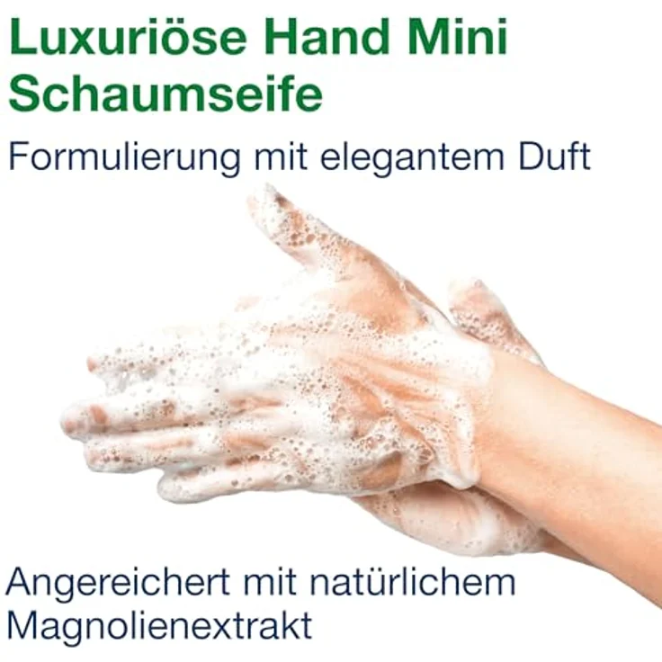 Tork Luxe Mini Schuimhandzeep S5, Flüssigseife mit Magnolienextrakt, feuchtigkeitsspendend, 8 x 525 ml, industriell abgeschlossene Flasche – Bild 3