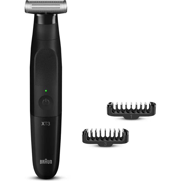 Braun Series X XT3100 Bartschneider, All-in-One Gerät mit 3 Kammaufsätzen und wasserdichtem Design, schwarz – Bild 1