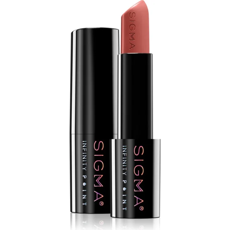 Sigma Beauty Infinity Point Lipstick, hydratisierender Lippenstift mit hoher Pigmentierung, Farbton Temptation, 3 g