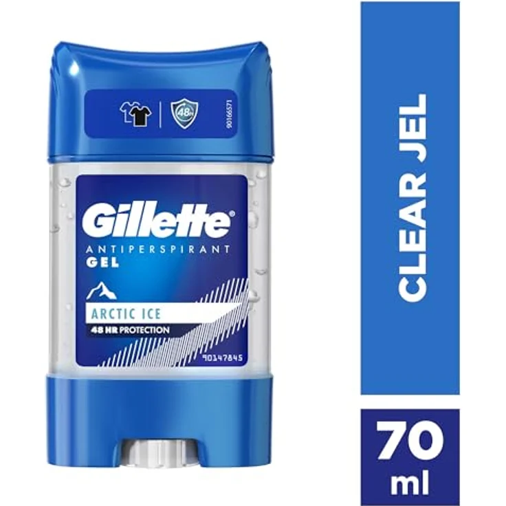 Gillette Arctic Ice, Antitranspirant Clear Gel 70ml für Herren, schweißhemmend, langanhaltend, keine Flecken – Bild 2