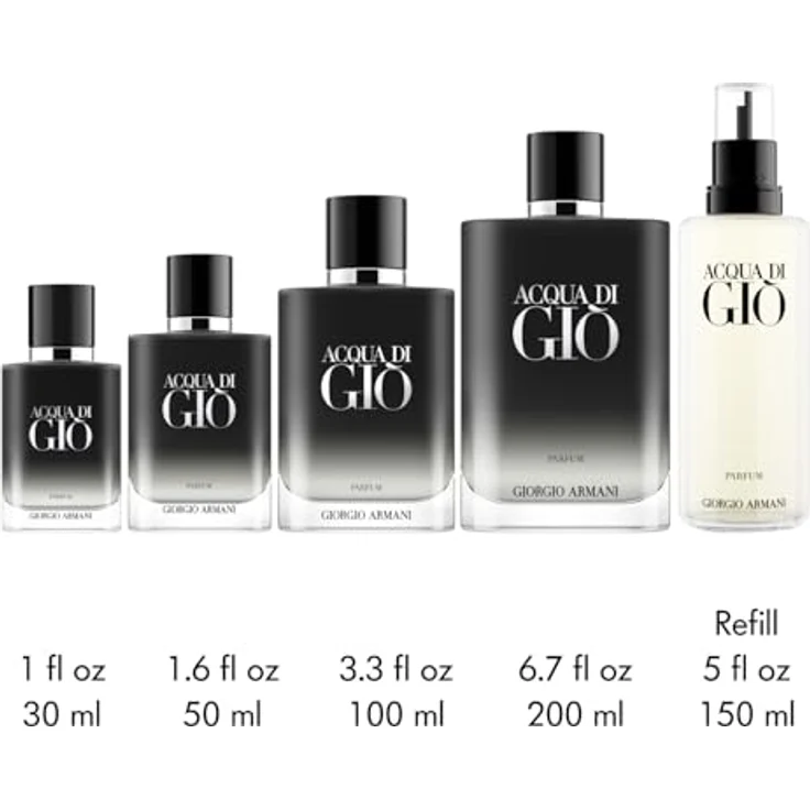 Armani Beauty GIORGIO ARMANI Acqua Di Gio Parfum Refill 200 ml, Herrenduft Eau de Parfum (EDP) – Bild 4