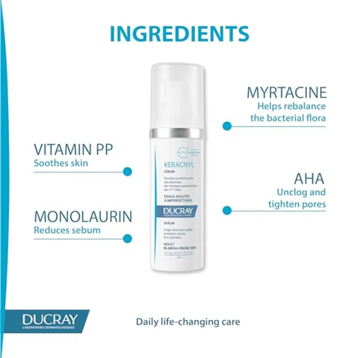 DUCRAY Keracnyl Serum, 30 ml, für unreine Haut geeignet – Bild 2