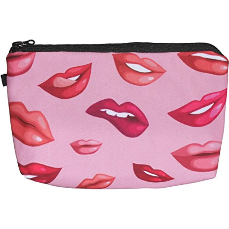 scarlet health | Kosmetiktasche »Beauty« für die Handtasche und als Kulturbeutel auf Reise; kleine, kompakte Schminktasche für Make-Up etc. (Mund 2)