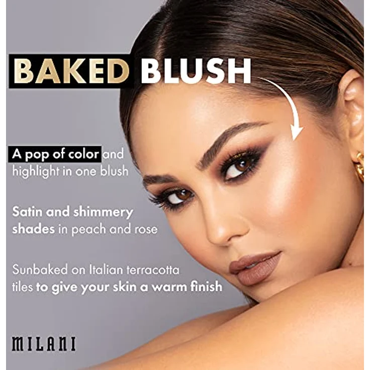 Milani Baked Blush 3,5 g 15 - Sunset Passione, hochpigmentiertes Rouge mit natürlichem Glow – Bild 3