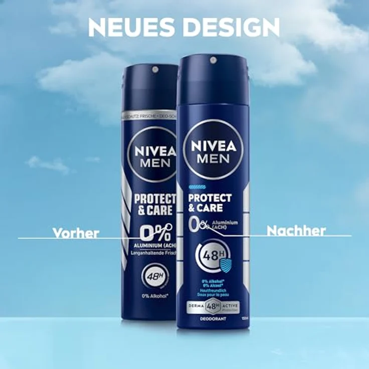 NIVEA MEN Protect & Care Deo Spray, hautfreundliches Deospray ohne Aluminium (ACH) mit 48h Deo-Schutz, pflegendes Deodorant ohne Ethylalkohol, 150 ml – Bild 5