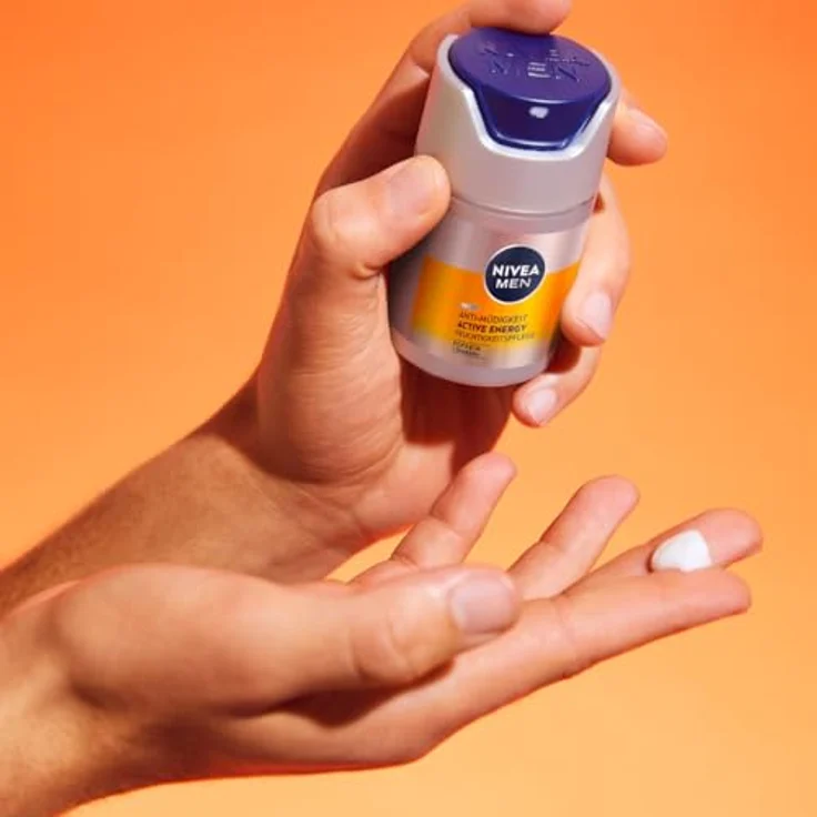 Nivea Men Gesichtspflege Creme Active Energy mit Aufwach Kick 50ml mit pflegender Wirkung – Bild 3