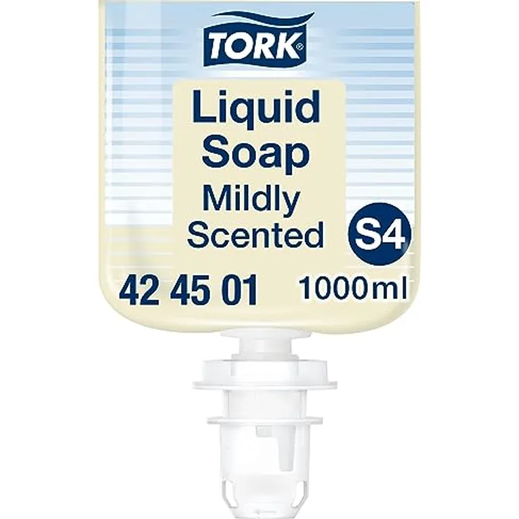 Tork Mild Duftende Hand Flüssigseife S4, frischer Duft, 1.000 ml, 424501