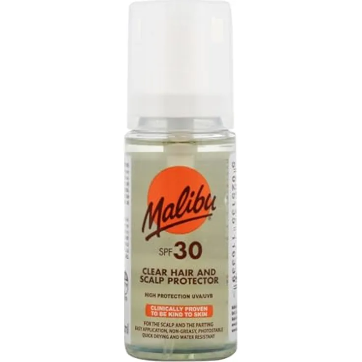 Malibu Sun Lotion SPF30 Scalp & Hair Protection 50ml Spray, Hautfreundlich und wasserabweisend