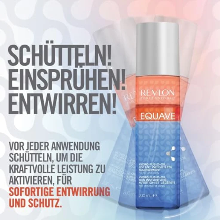 Revlon Professional Equave Hydro Fusio-Oil sofortige, schwerelose Pflege für Haar und Körper, 200ml – Bild 3